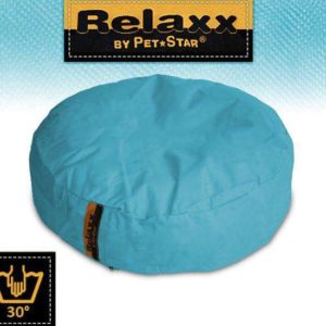 Pet-Star RELAXX Kissen - Rund, 70 cm - Hellblau