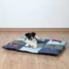 Trixie Patchwork-Decke - blau/grün, 80 x 55 cm – Bild 3