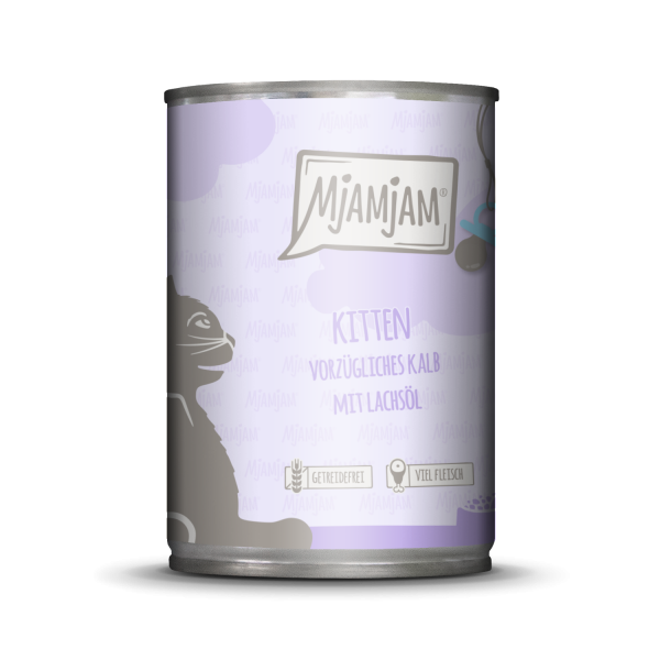 MjAMjAM Kitten Kalb+Lachsöl 400gD